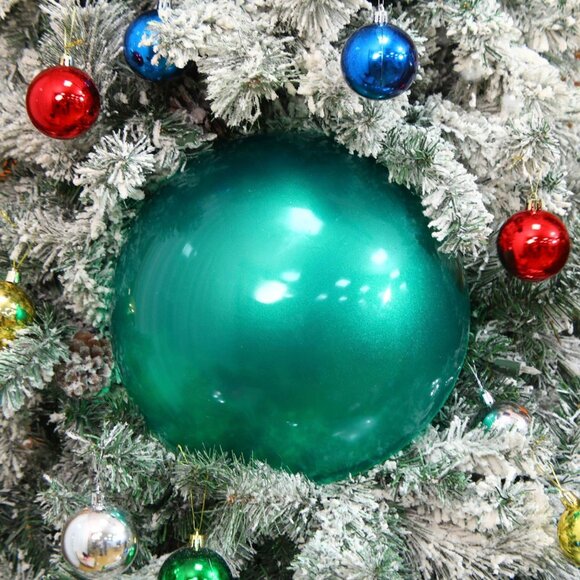 (Set of x3) Extra Large 10" Outdoor Christmas Ornaments Balls Oversized Decor - Picture 4 of 7